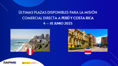 Lee más sobre el artículo Únete a nuestra misión comercial y explora los mercados de Perú y Costa Rica. ¡Últimas plazas!